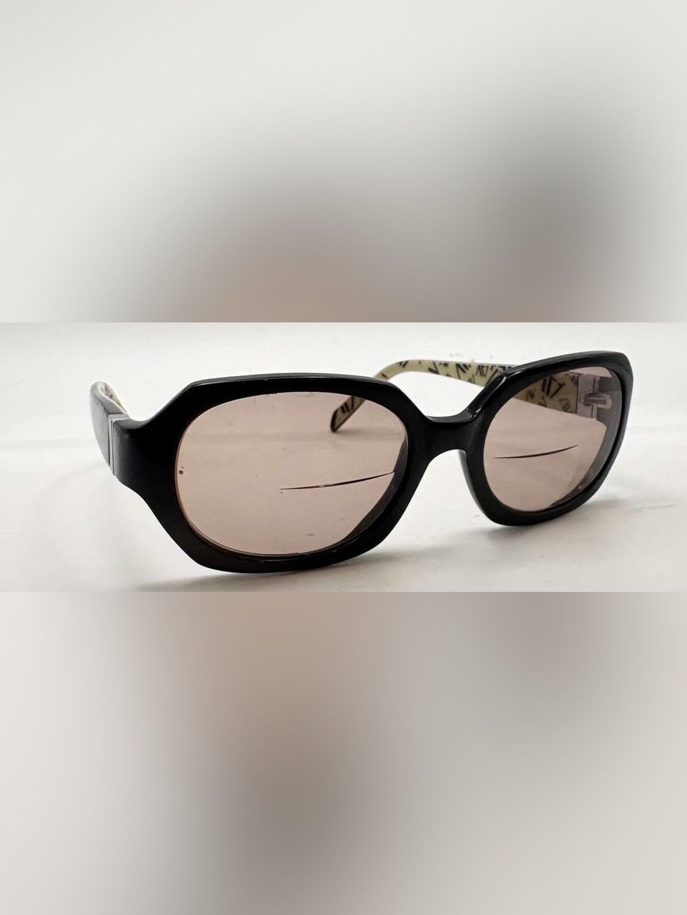 Adrienne Vittadini AV5025S Black Oval Sunglasses Frames Only